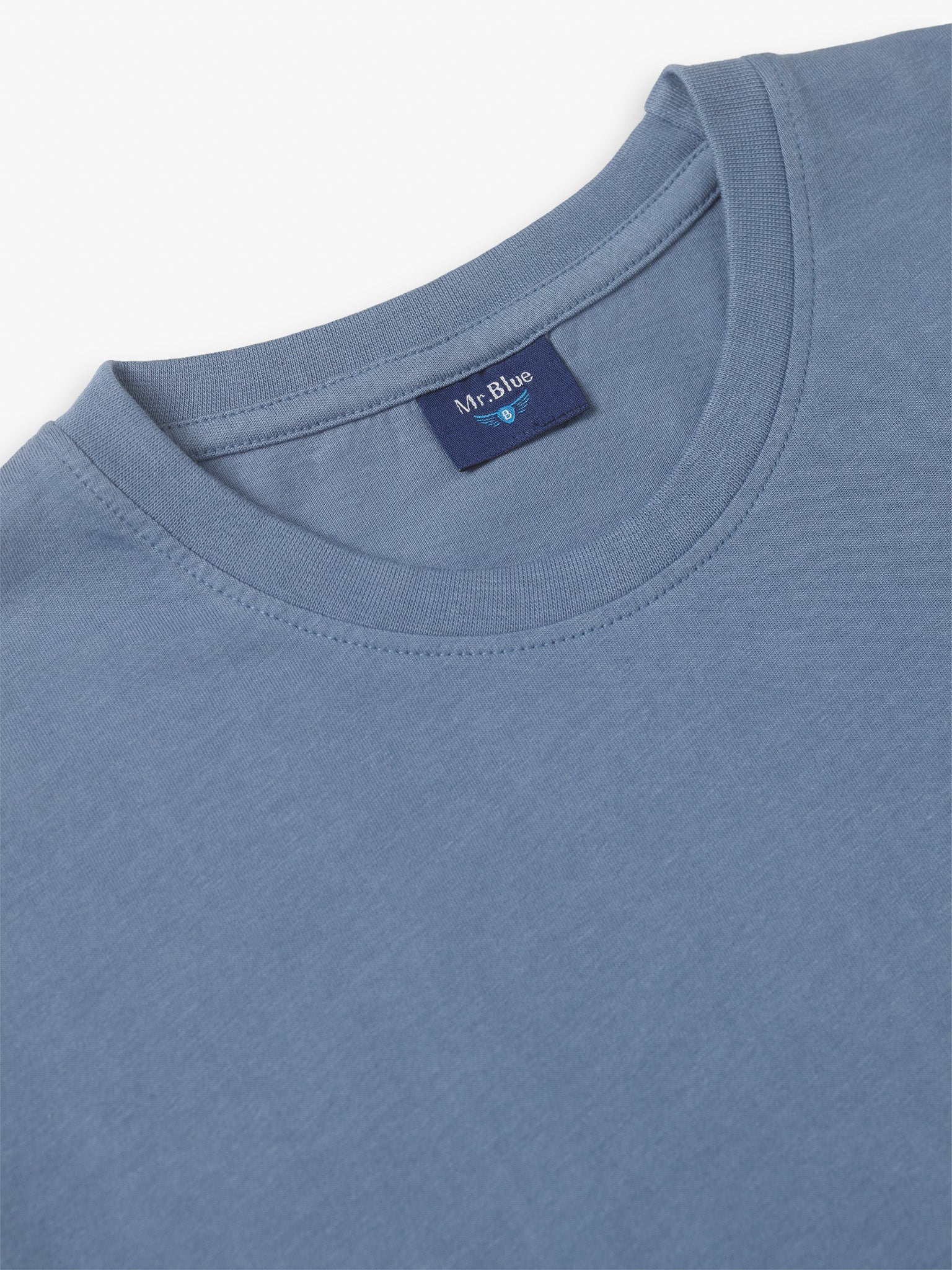 BLUE T-SHIRT SHORT SLEEVE REGULAR FIT MR. BLUE