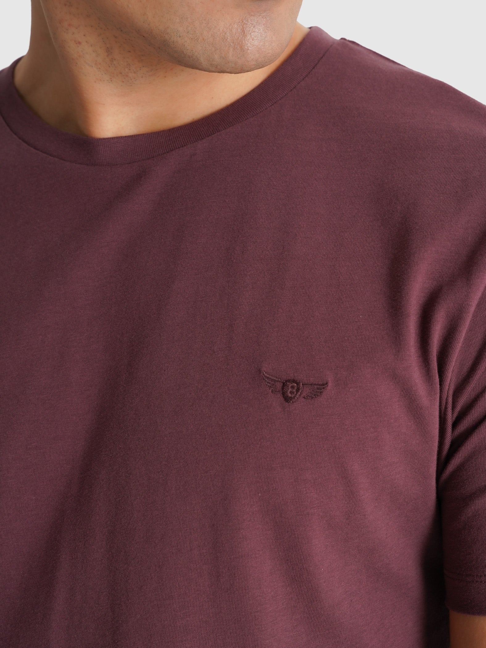 T-SHIRT ROXA MANGA CURTA REGULAR FIT MR. BLUE