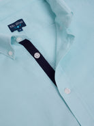 Camisa Algodão Azul Manga Comprida Regular Fit Mr. Blue