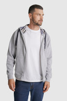 HOODIE ALGODÃO REGULAR FIT CINZENTO LISO MR. BLUE