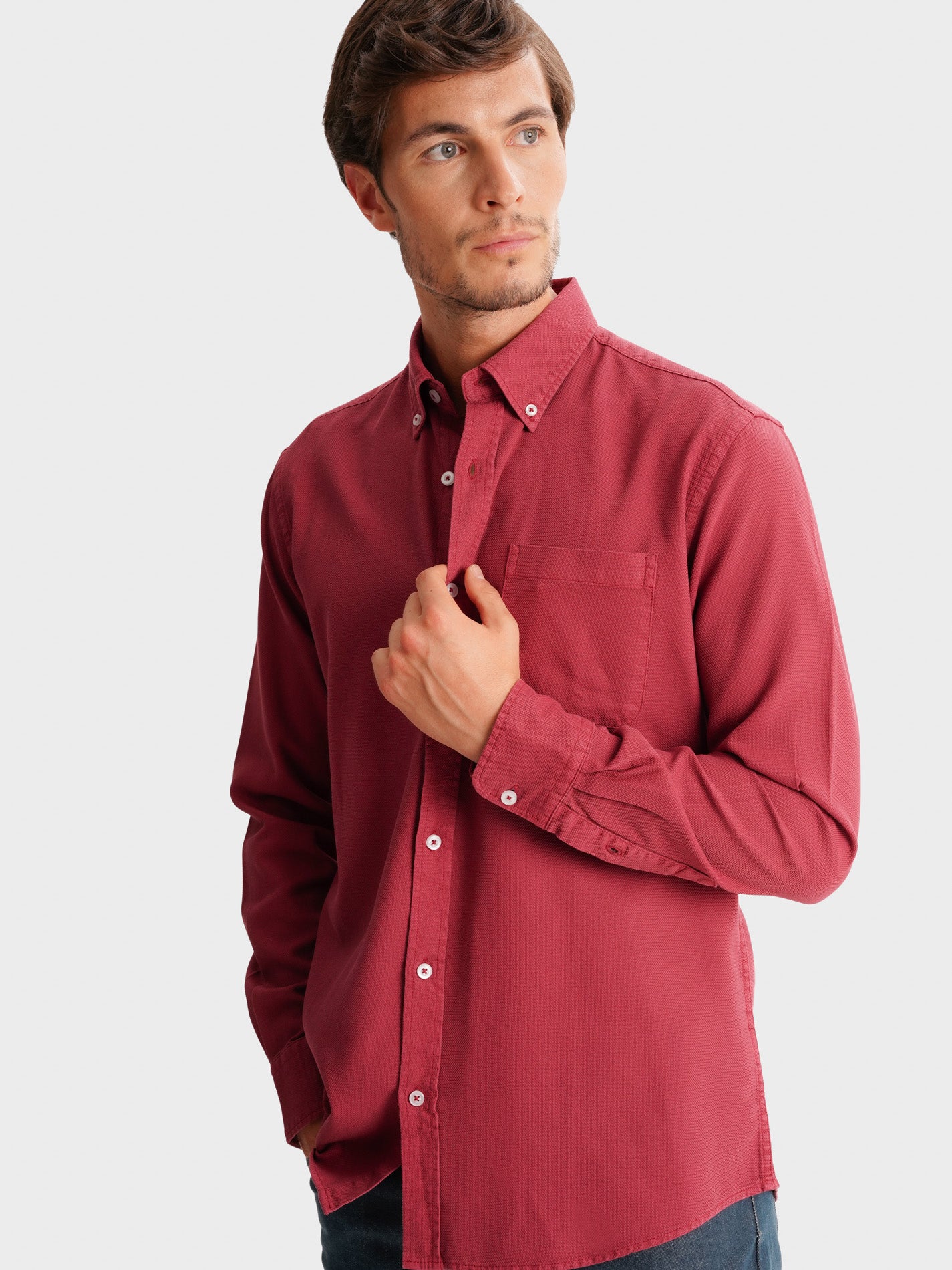 CAMISA VERMELHA REGULAR FIT MR. BLUE