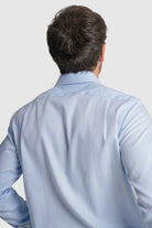 CAMISA ALGODÃO CLASSIC FIT AZUL LISA MR. BLUE