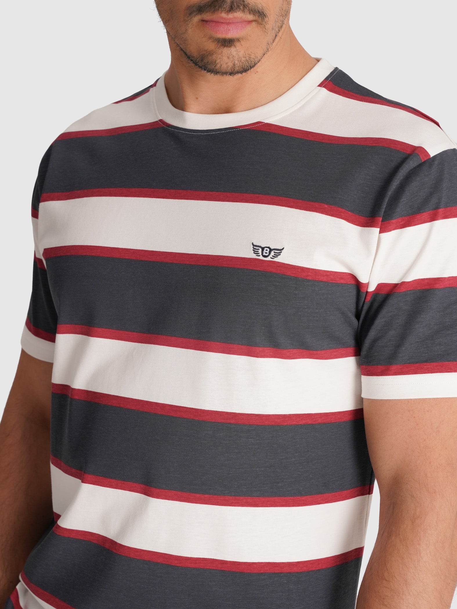 T-SHIRT AZUL MANGA CURTA REGULAR FIT MR. BLUE