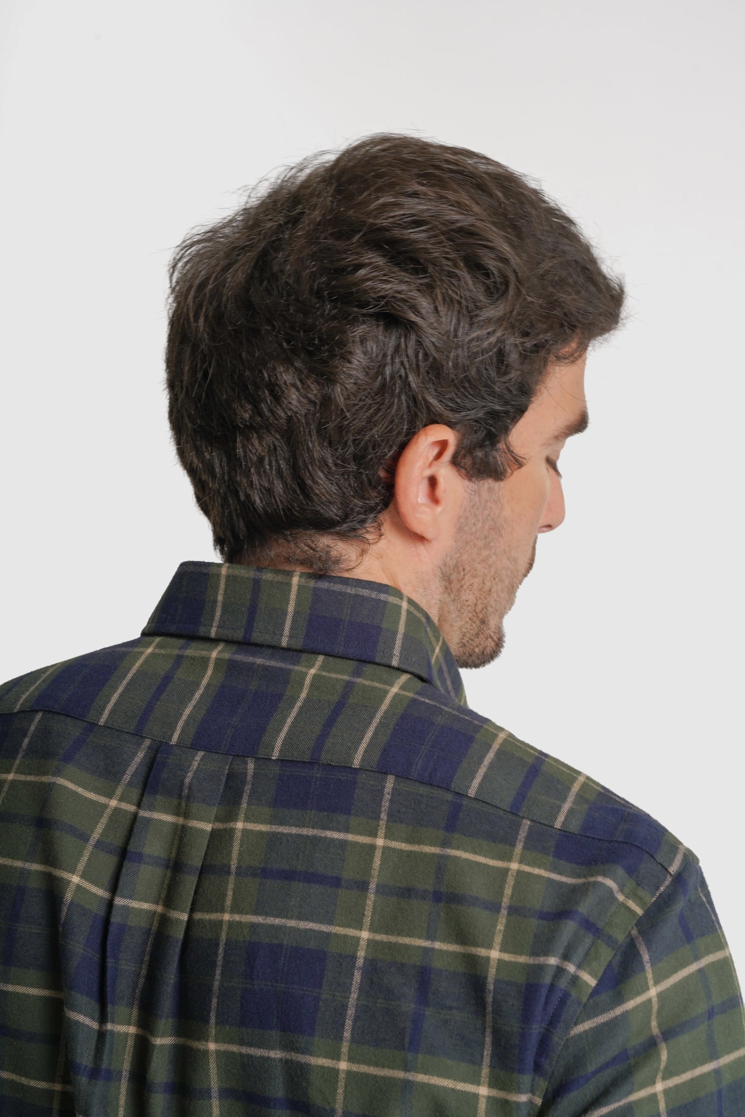 CAMISA FLANELA REGULAR FIT AZUL QUADRADA MR. BLUE