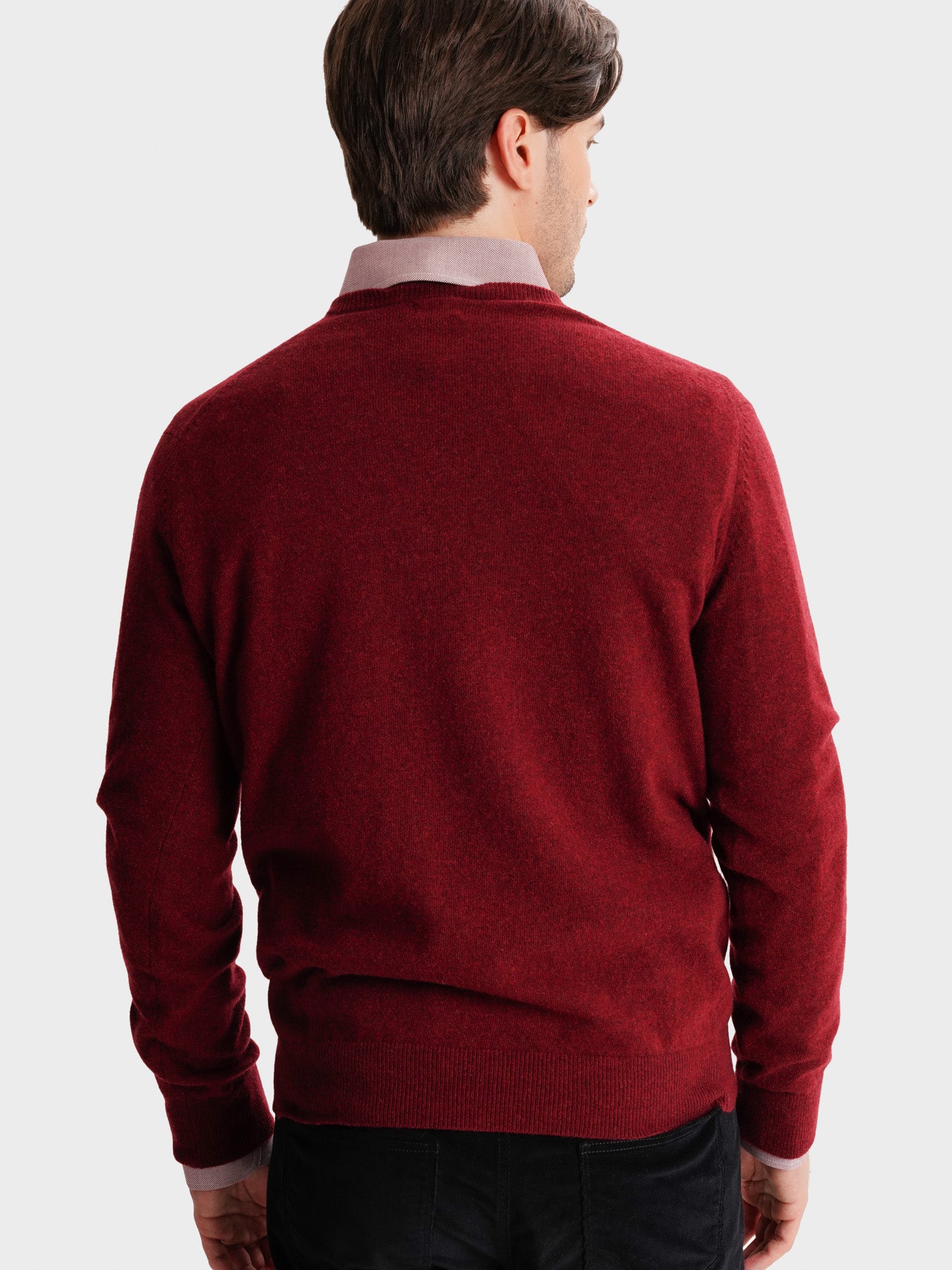 PULLOVER GROSSO VERMELHO COM COTOVELEIRA REGULAR FIT MR. BLUE