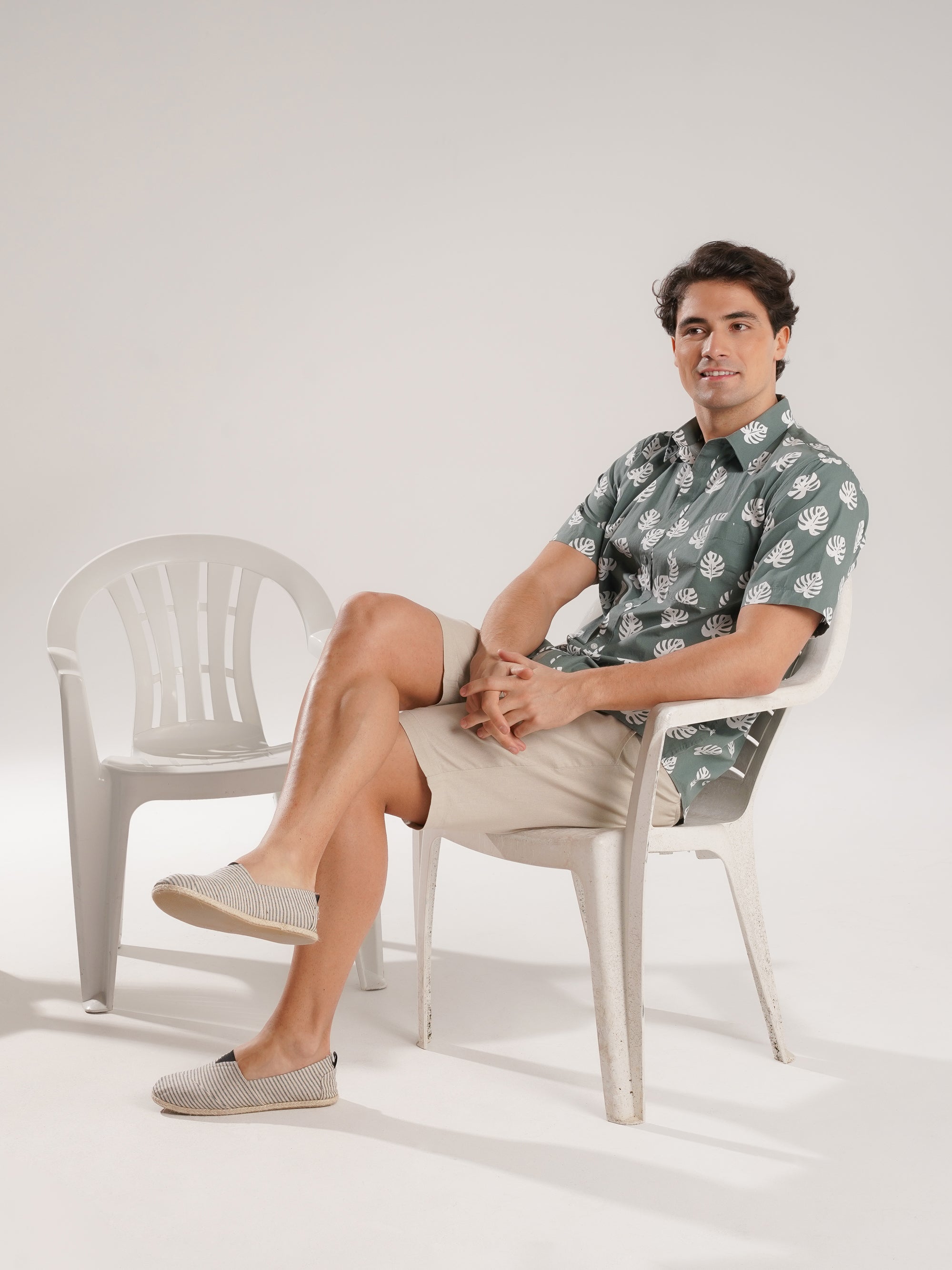 CAMISA VERDE MANGA CURTA REGULAR FIT MR. BLUE