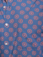 Camisa Algodão Azul Manga Curta Regular Fit Mr. Blue