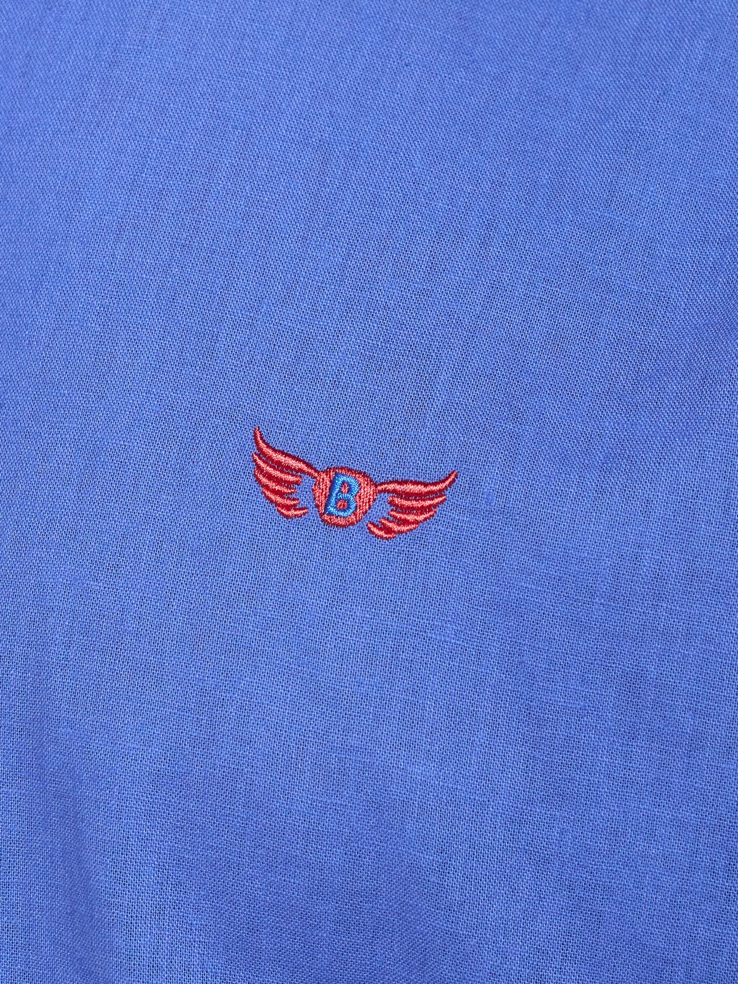 Camisa Linho Azul Manga Comprida Regular Fit Mr. Blue