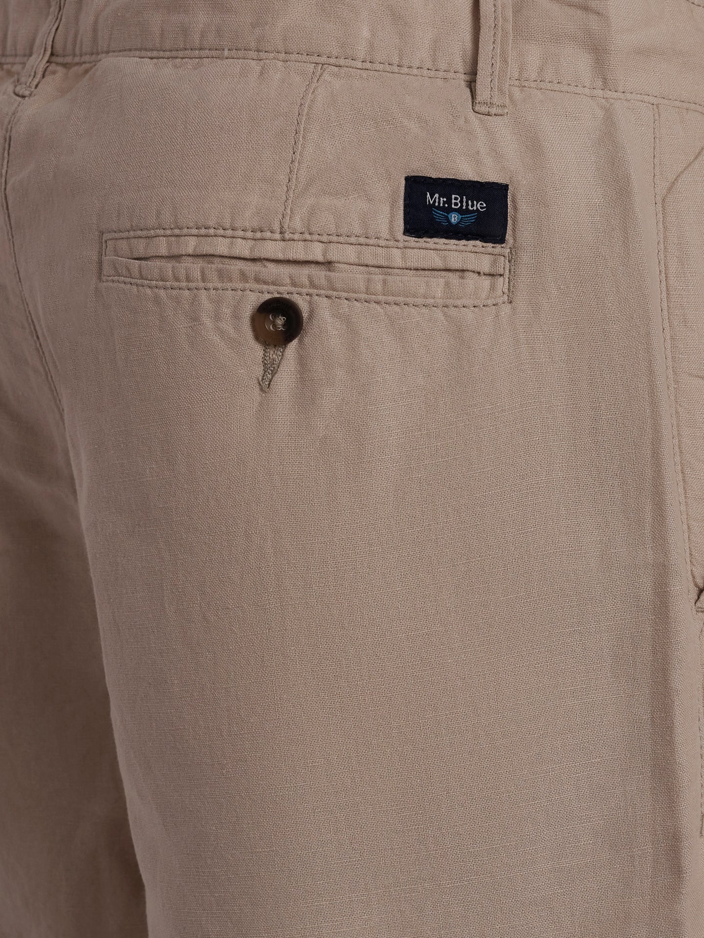 Calções Regular Fit Beges Mr. Blue