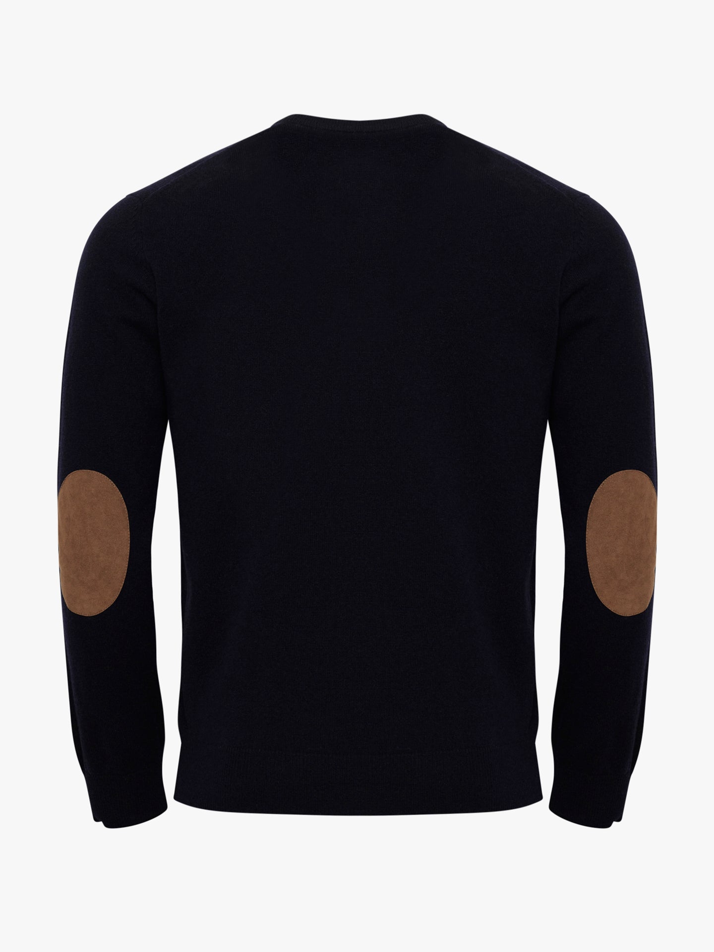 PULLOVER FINO AZUL COM COTOVELEIRA REGULAR FIT MR. BLUE