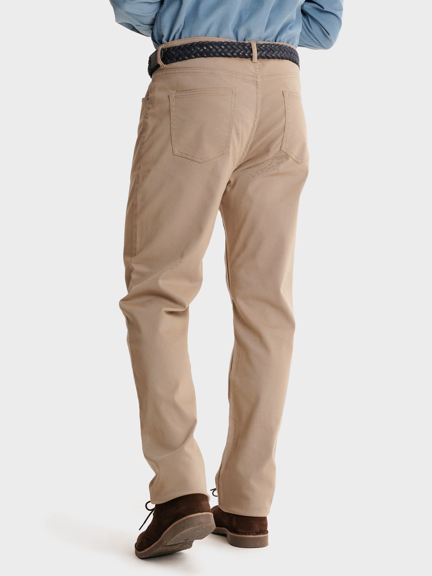 CALÇAS BEGES SLIM FIT MR. BLUE