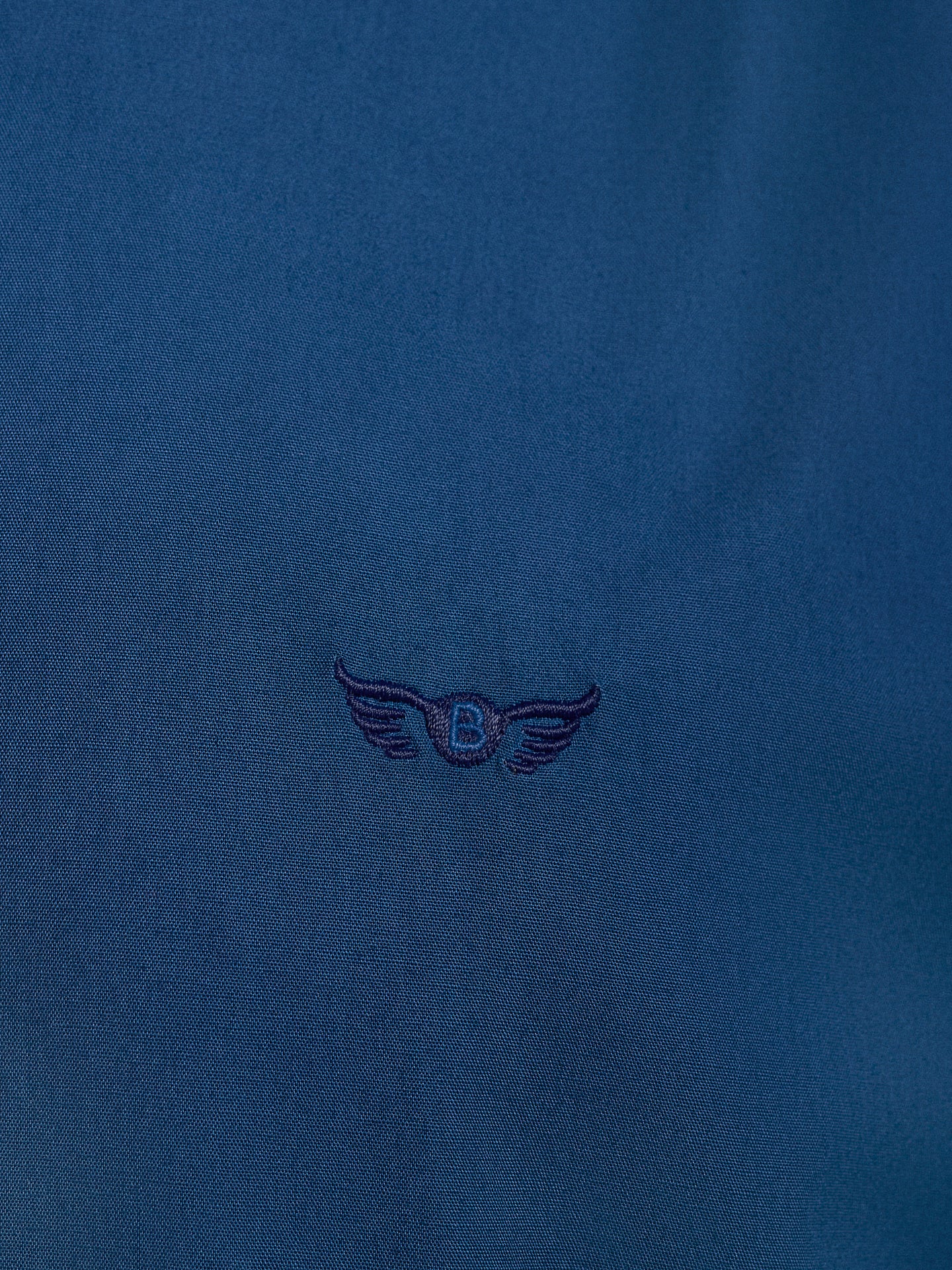 Camisa Algodão Azul Manga Comprida Regular Fit Mr. Blue