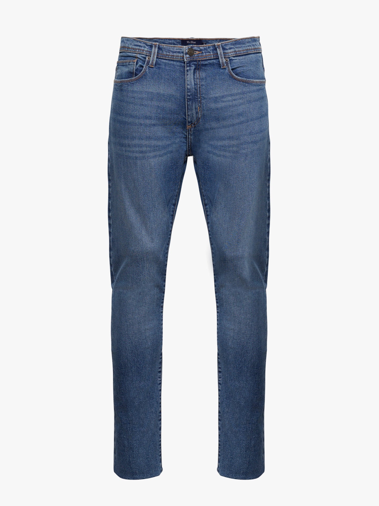 CALÇAS GANGA AZUIS SLIM FIT MR. BLUE