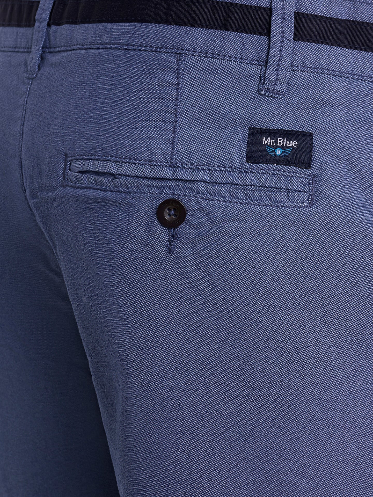 BERMUDA ALGODÃO AZUIS REGULAR FIT MR. BLUE