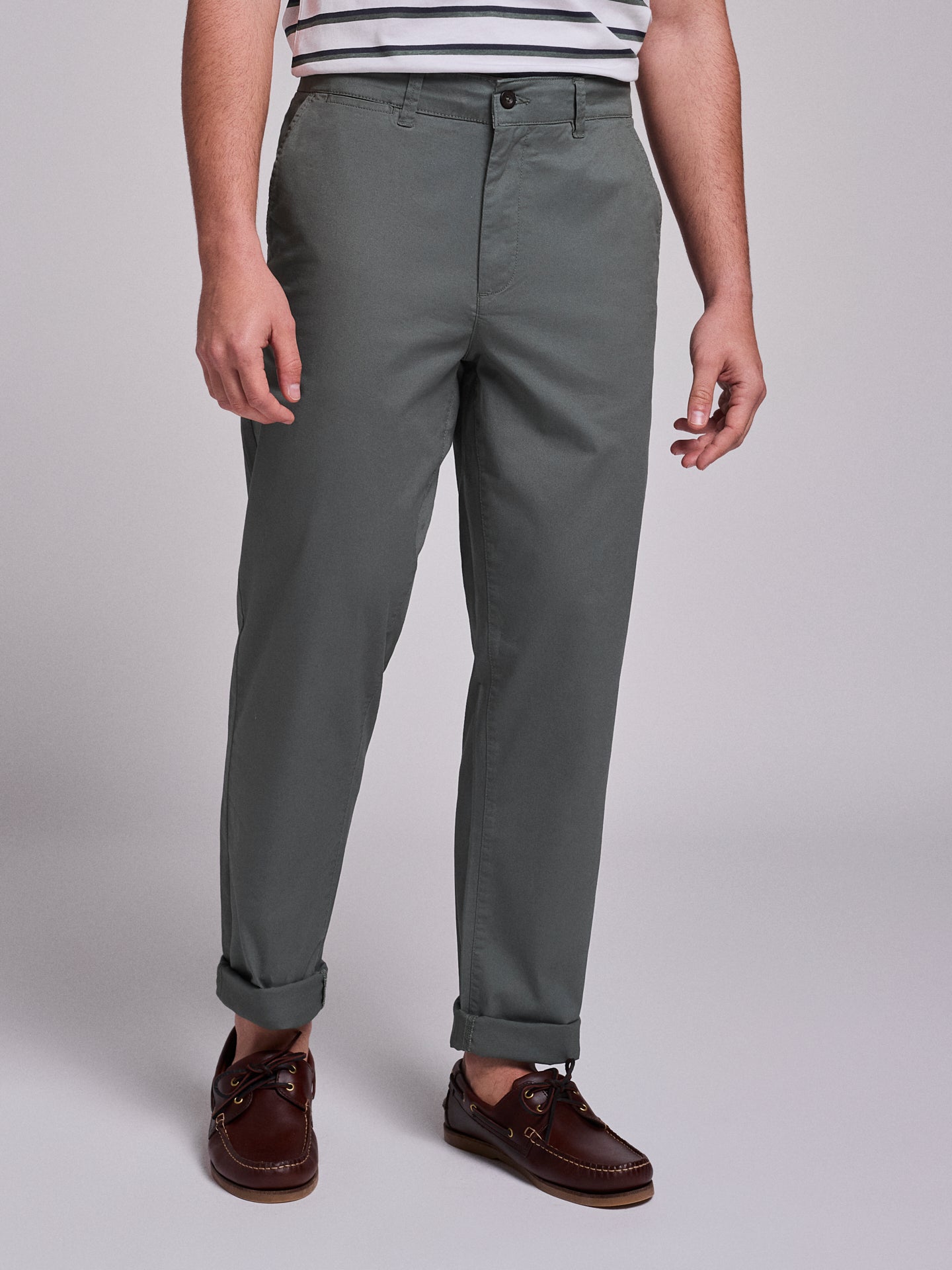 CALÇAS ALGODÃO VERDES REGULAR FIT MR. BLUE