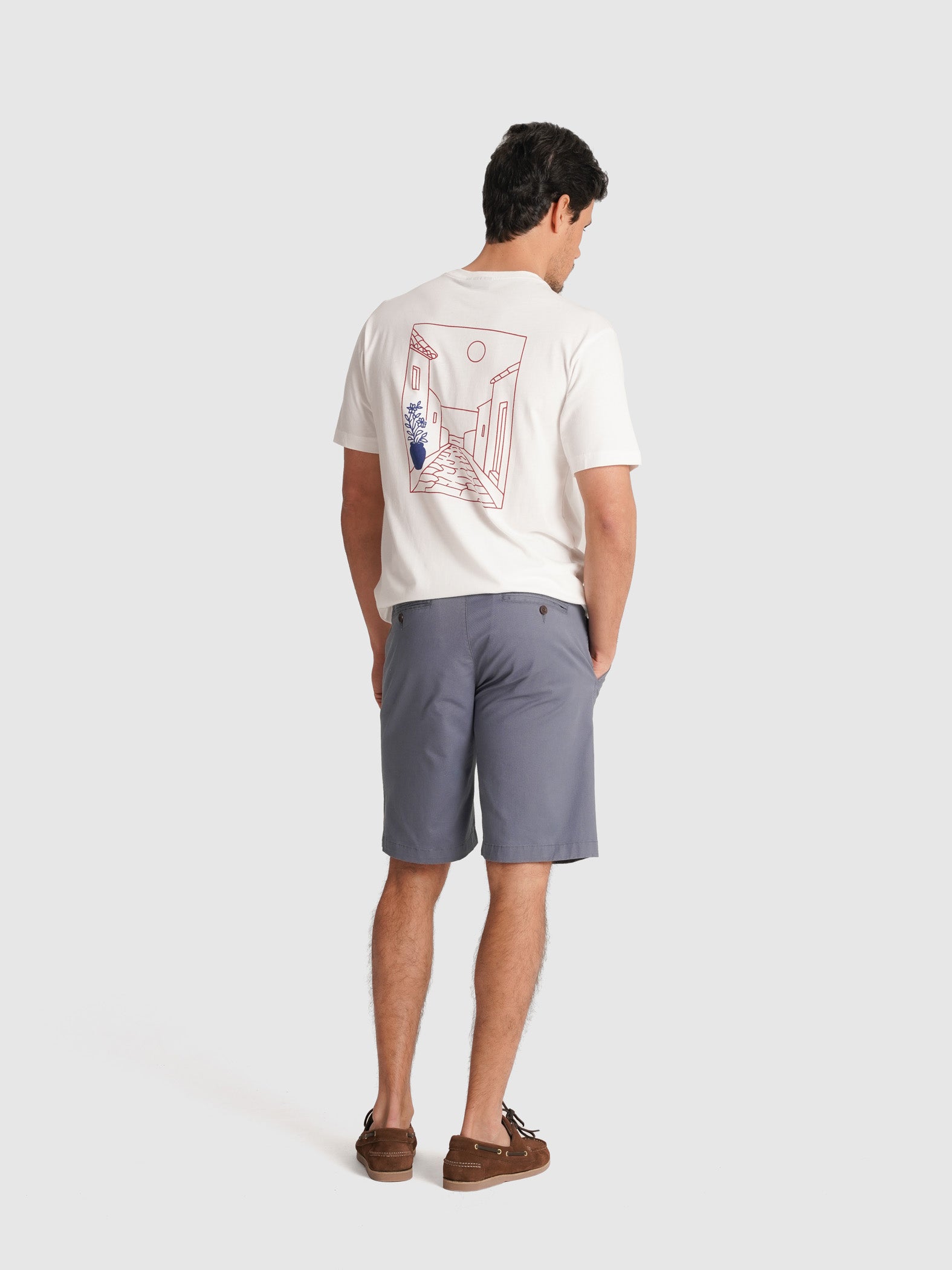 T-SHIRT CRU MANGA CURTA REGULAR FIT MR. BLUE