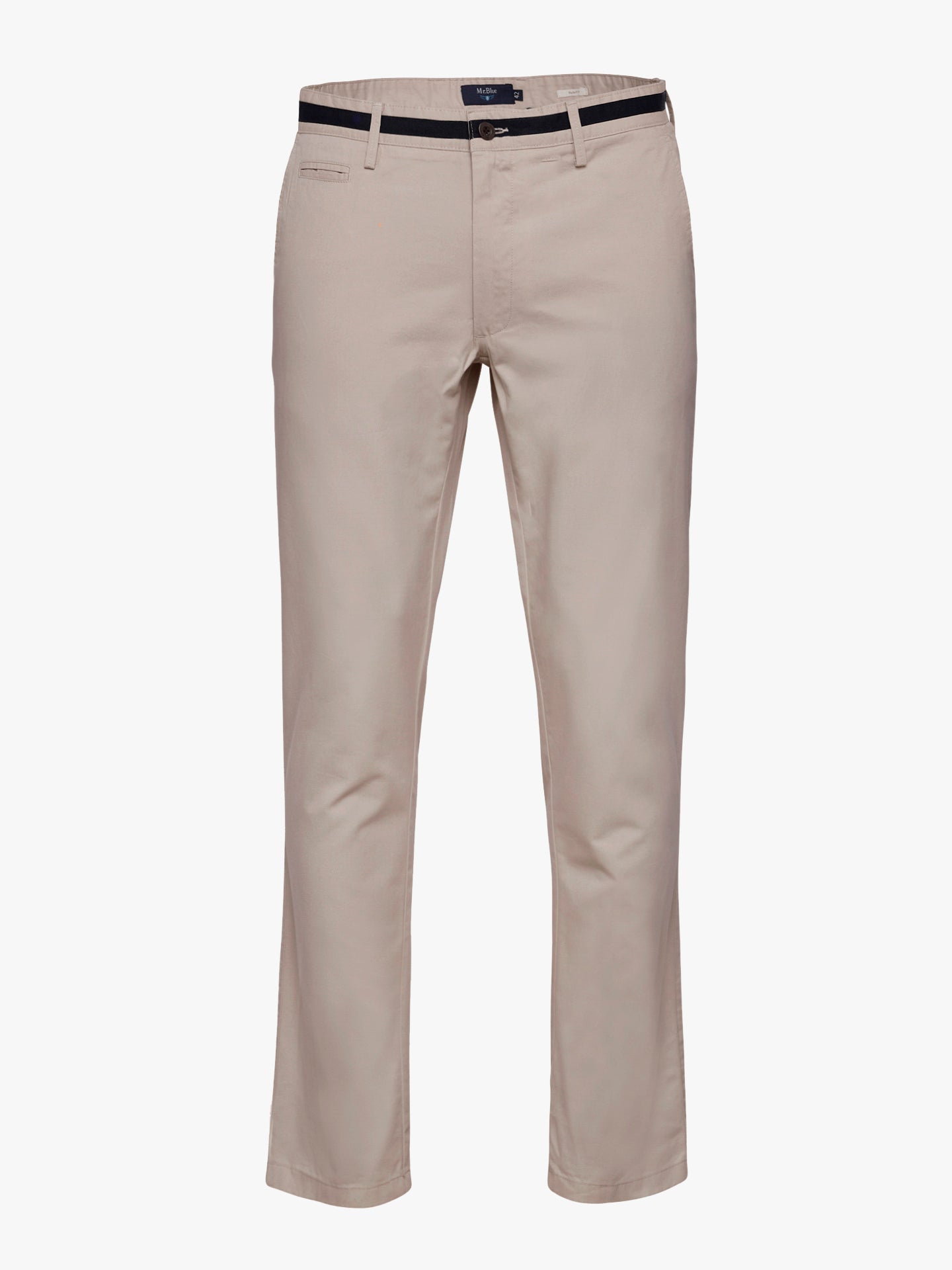 Calças Chinos Slim Fit Twill Beges Mr. Blue