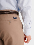 CALÇAS ESTRUTURADA BEGES SLIM FIT MR. BLUE