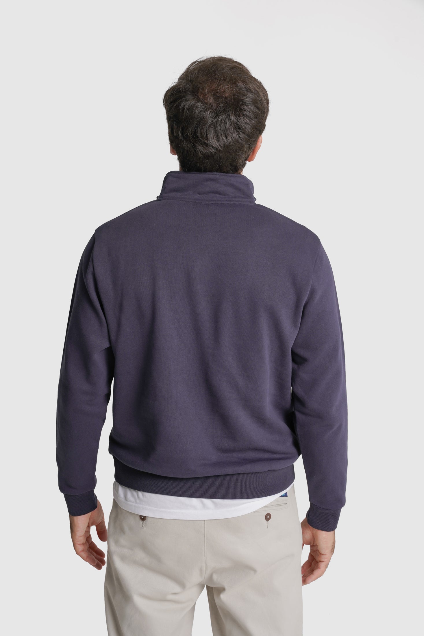 HOODIE ALGODÃO REGULAR FIT AZUL LISO MR. BLUE