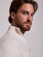 Pullover Algodão Bege Manga Comprida Regular Fit Mr. Blue