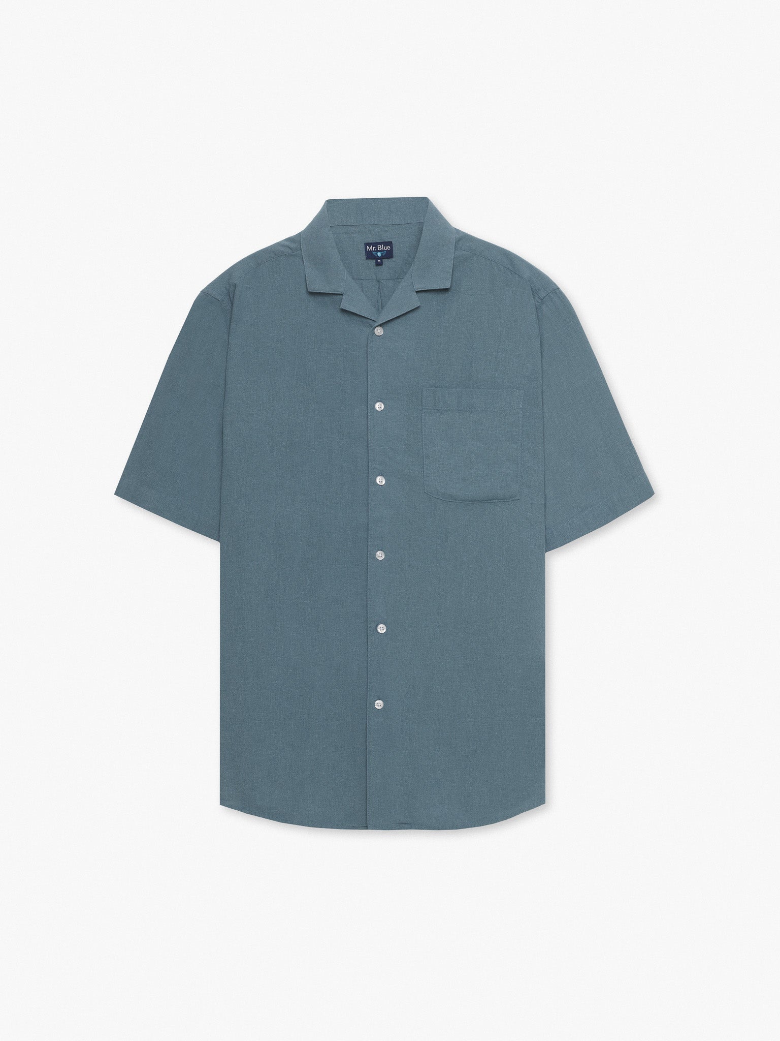 AZUL MANGA CORTA REGULAR FIT MR. AZUL