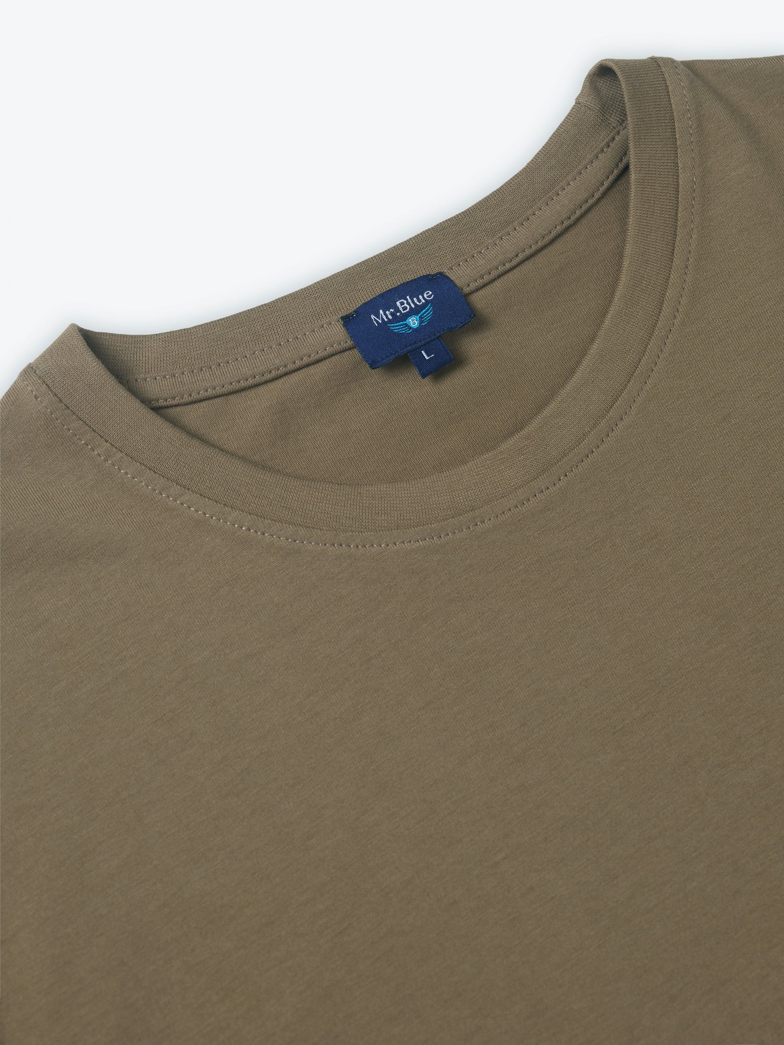 T-SHIRT CASTANHA MANGA CURTA REGULAR FIT MR. BLUE