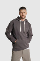 HOODIE ALGODÃO REGULAR FIT CINZENTO LISO MR. BLUE