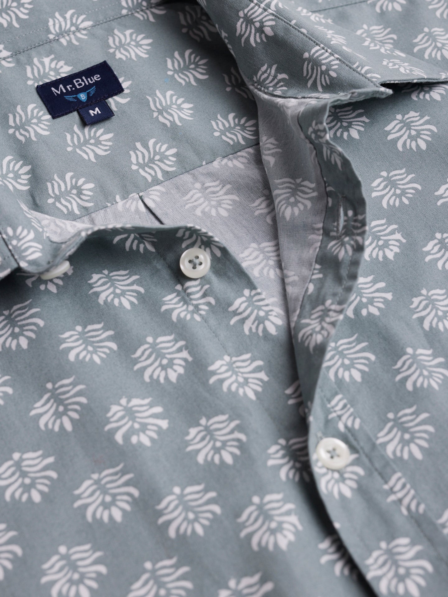 Camisa Regular Fit Popeline Verde Mr. Blue