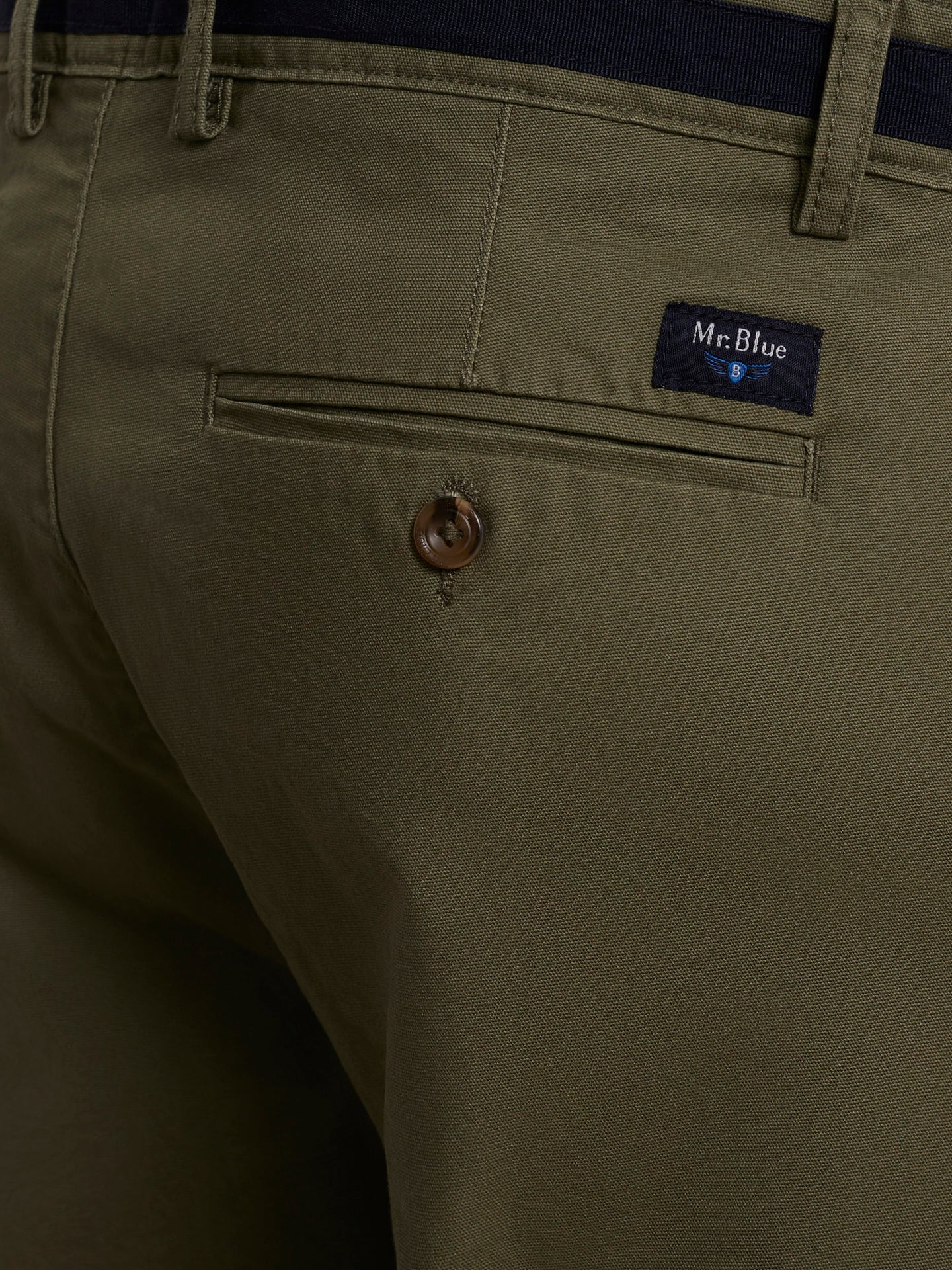 CALÇAS ESTRUTURADA VERDES SLIM FIT MR. BLUE