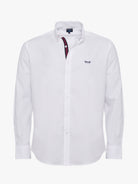 CAMISA ALGODÃO BRANCA MANGA COMPRIDA REGULAR FIT MR. BLUE