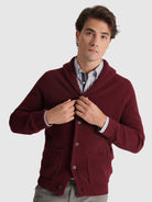 Pullover Lã Bordeaux Manga Comprida Regular Fit Mr. Blue
