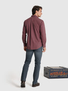 Camisa Algodão Rosa Manga Comprida Regular Fit Mr. Blue