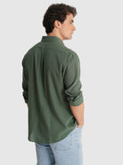 CAMISA VERDE MANGA COMPRIDA REGULAR FIT MR. BLUE