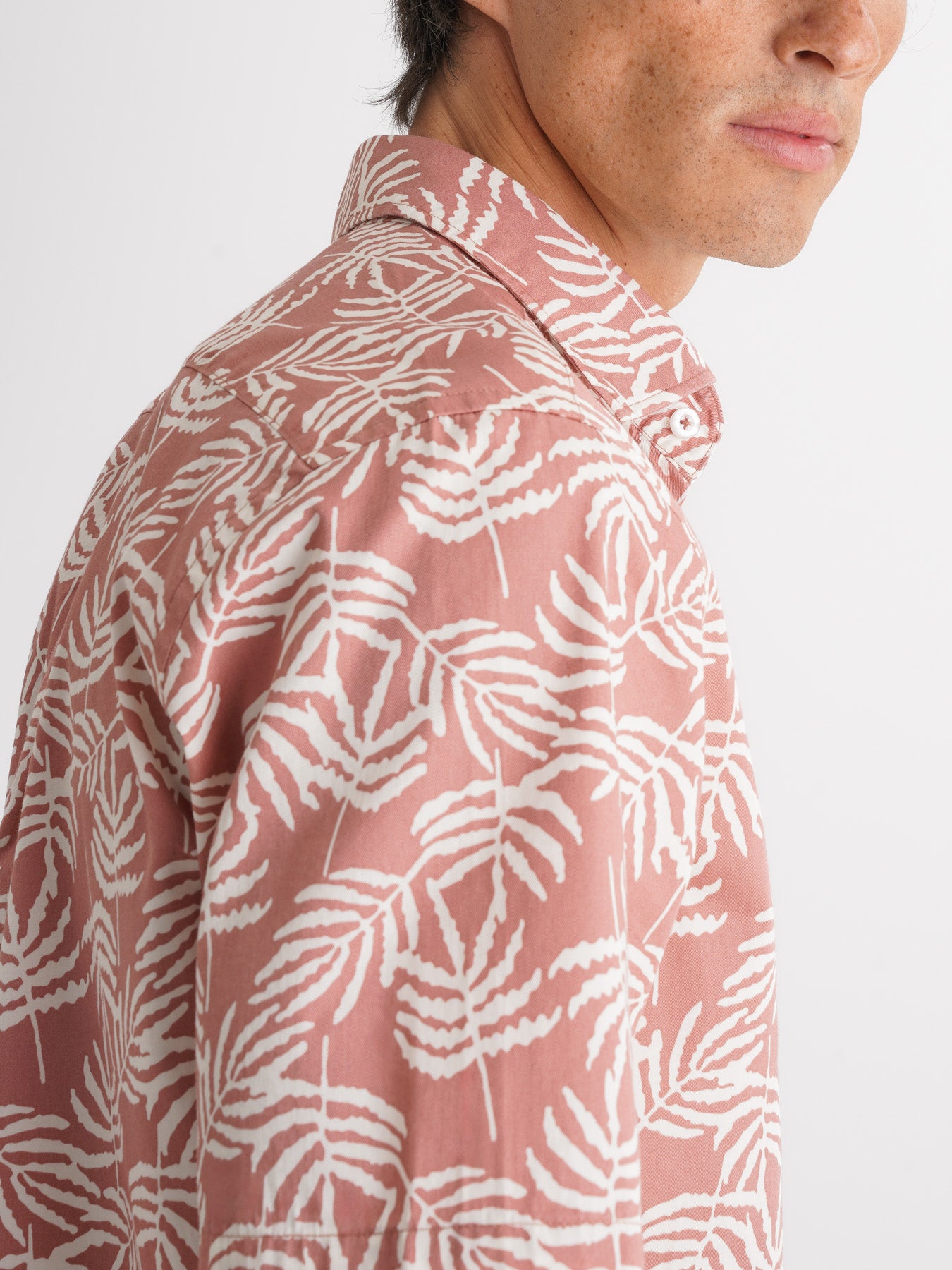 Camisa Regular Fit Twill Rosa Mr. Blue