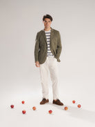 CALÇAS BRANCAS REGULAR FIT MR. BLUE