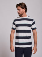 T-SHIRT ALGODÃO AZUL MANGA CURTA REGULAR FIT MR. BLUE