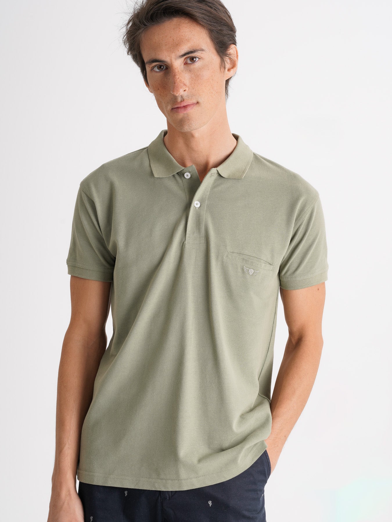 Polo Regular Fit Piquet Verde Mr. Blue