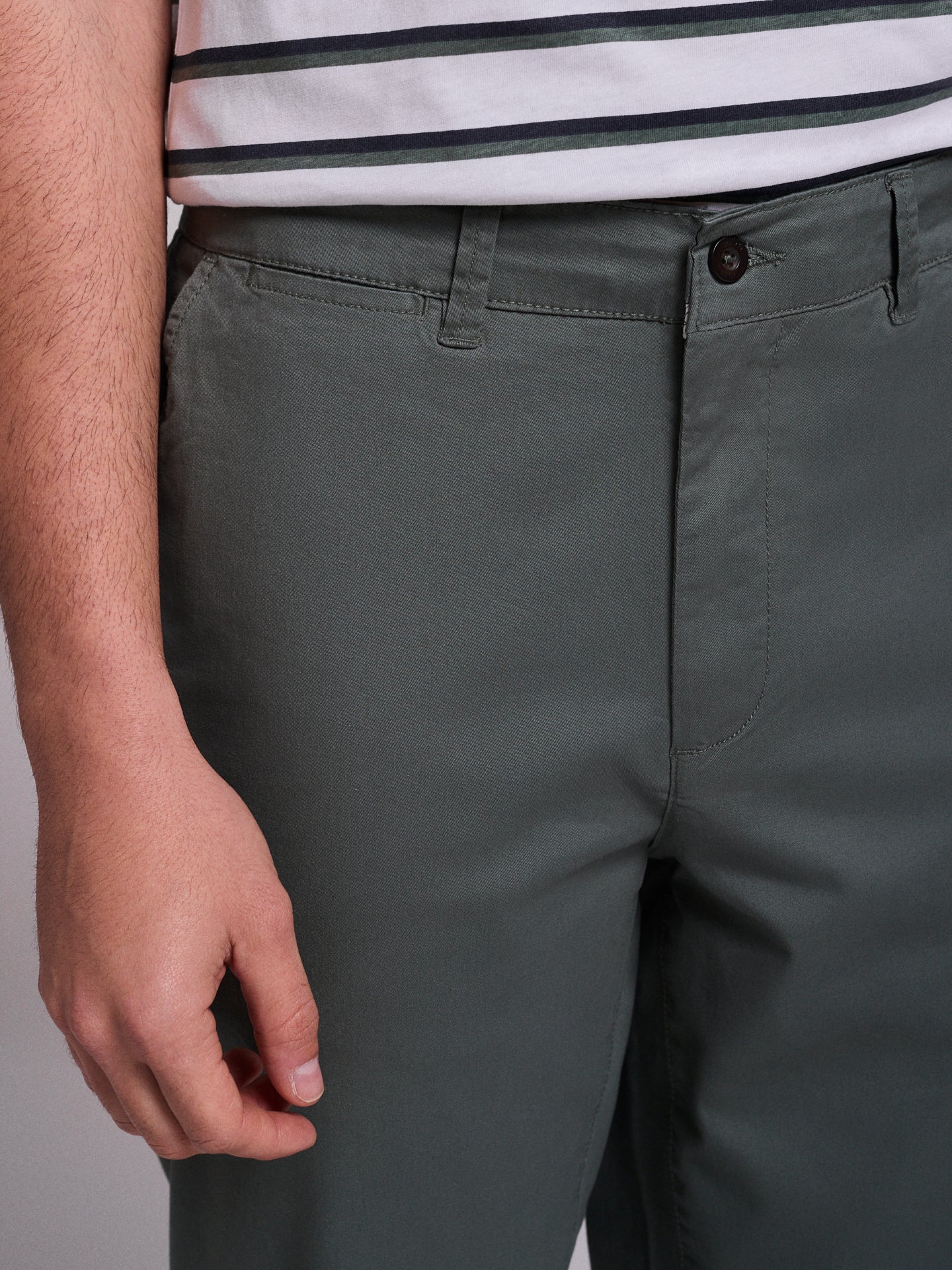 Calça Algodão Verdes Regular Fit Mr. Blue