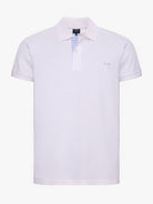 Polo Branco Manga Curta Regular Fit Mr. Blue