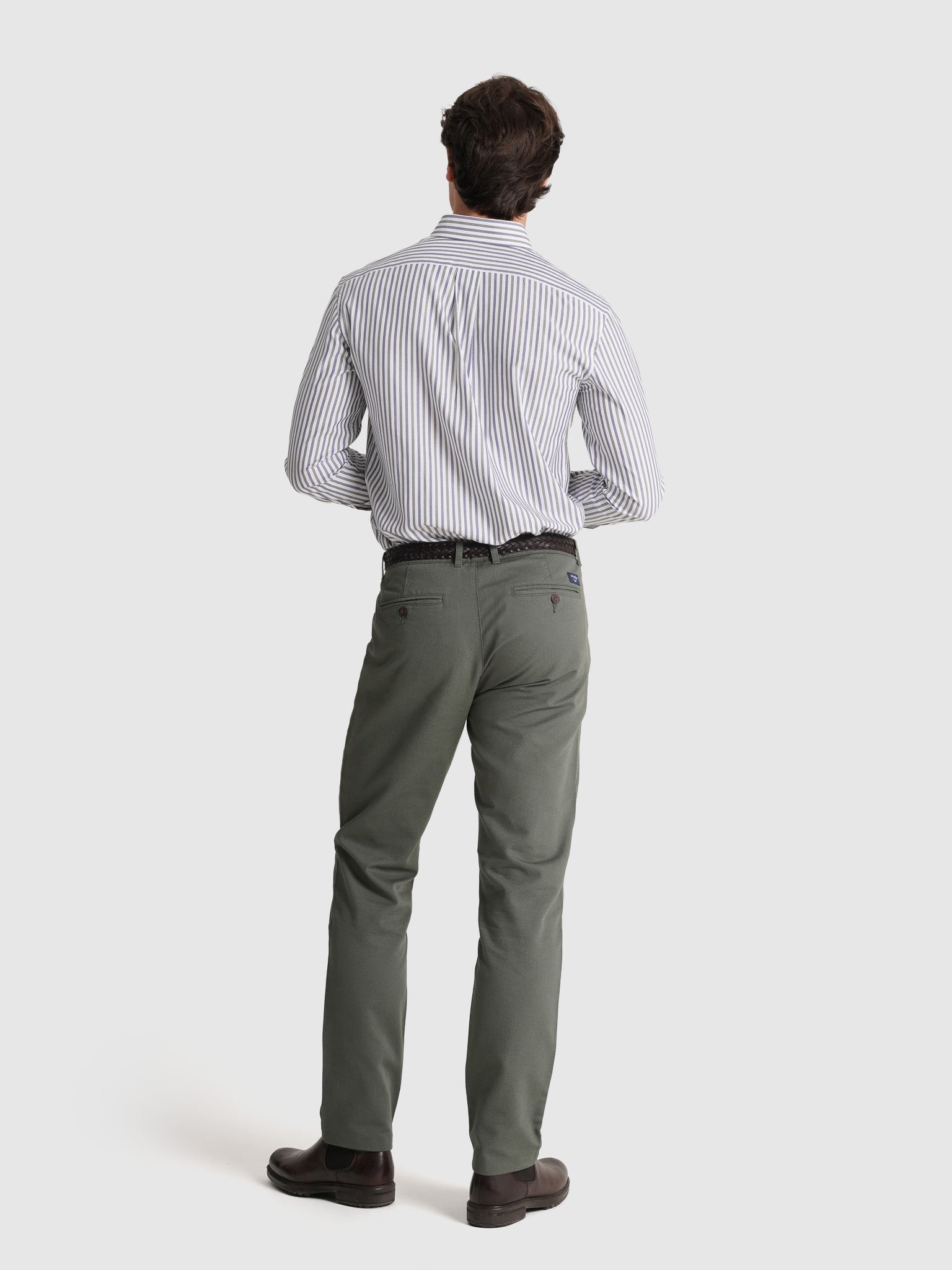 Camisa Algodão Azul Manga Comprida Regular Fit Mr. Blue