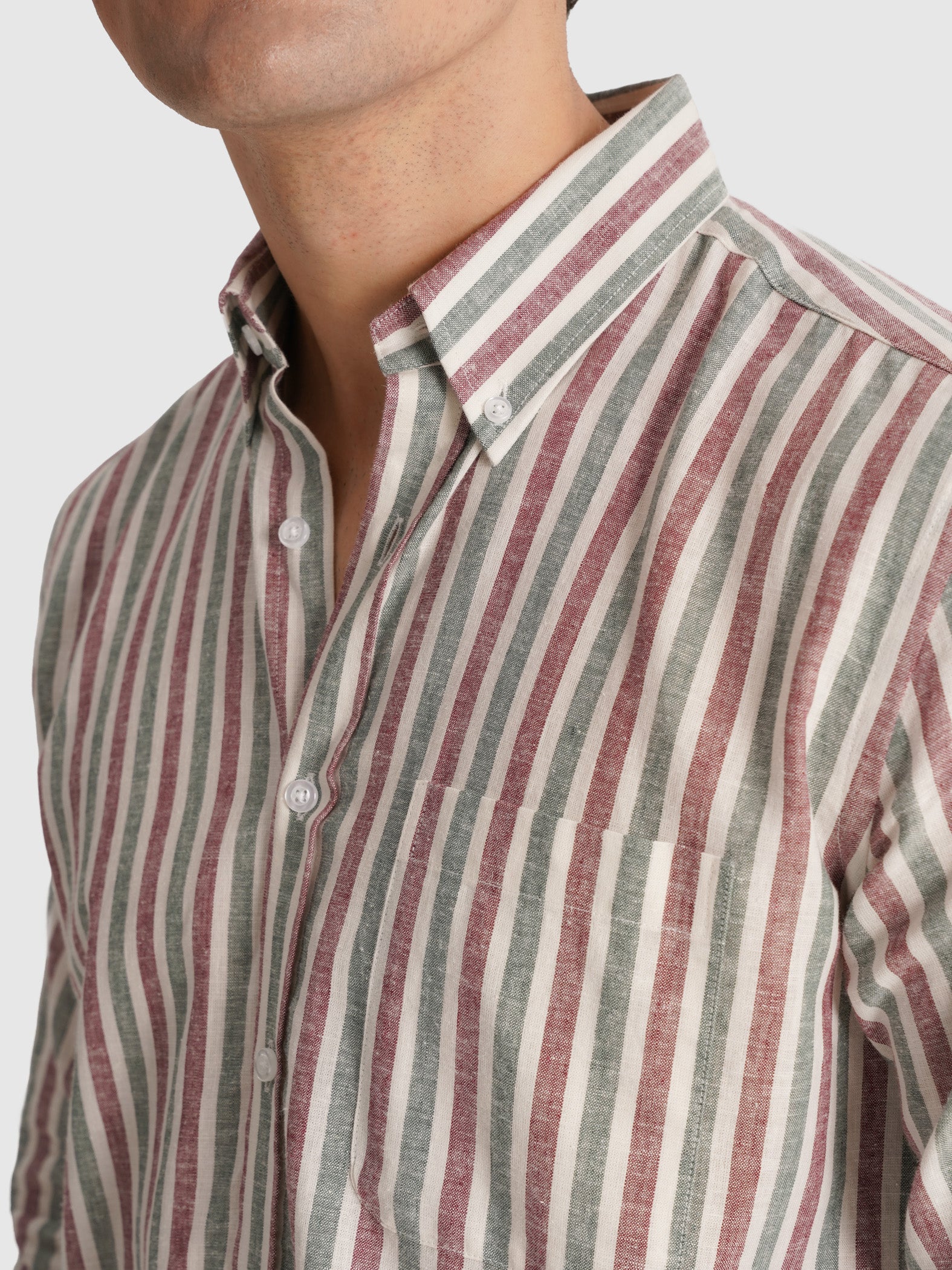 CAMISA MR ROJA MANGA LARGA REGULAR FIT. AZUL