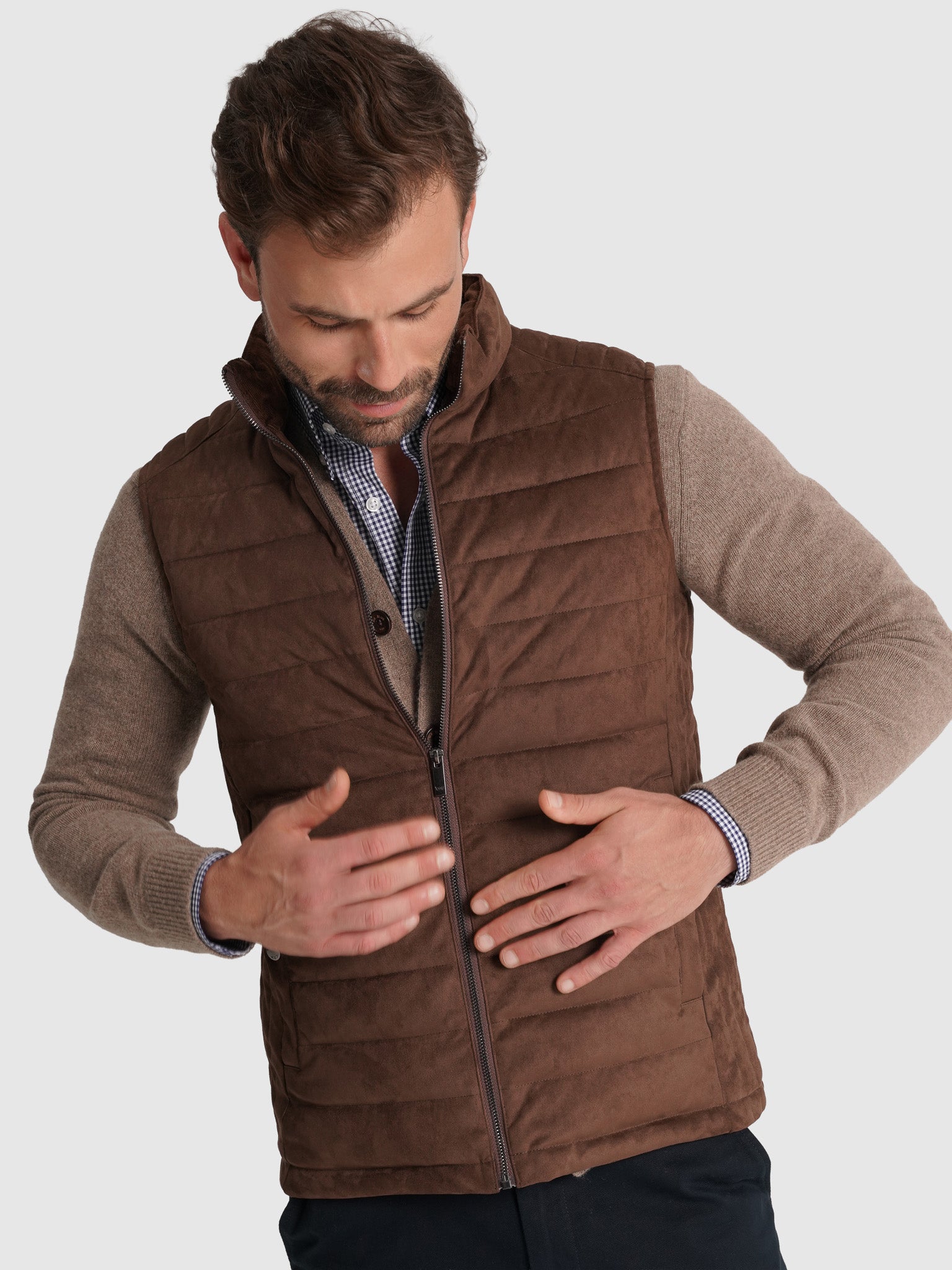Blusão Castanho Regular Fit Mr. Blue
