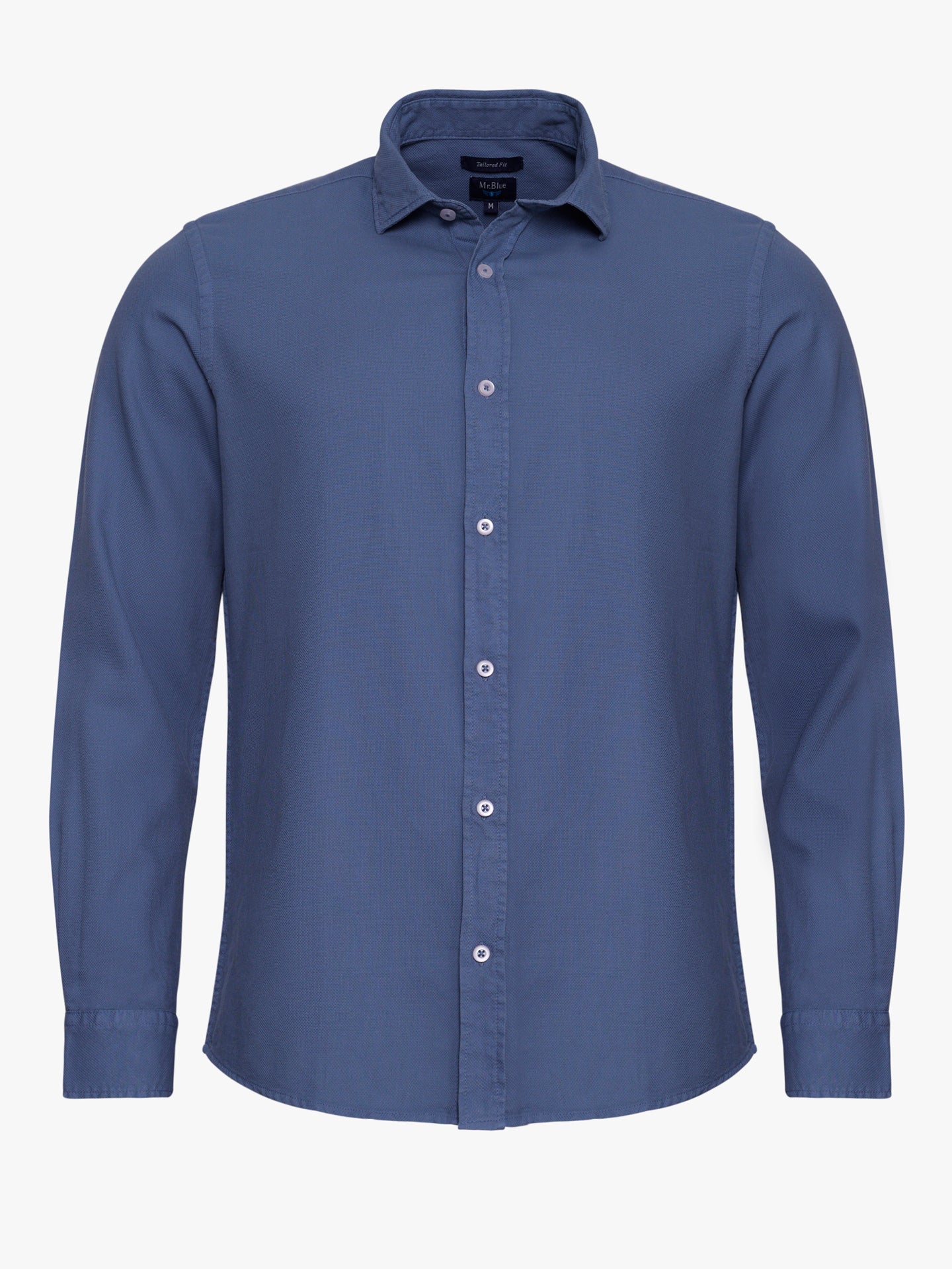 CAMISA ALGODÃO AZUL TAILORED FIT MR. BLUE