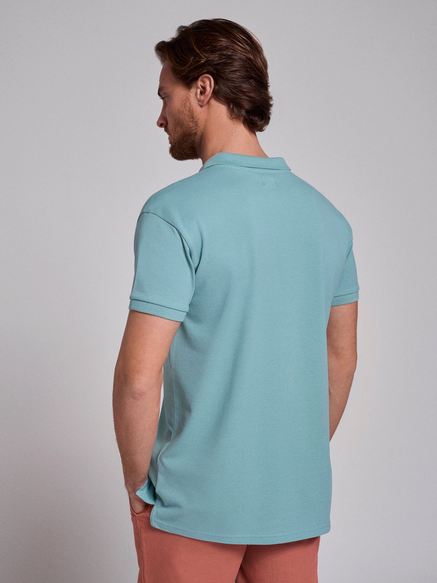 Polo Verde Manga Curta Regular Fit Mr. Blue