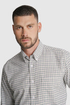 CAMISA ALGODÃO REGULAR FIT VERDE QUADRADA MR. BLUE