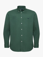 CAMISA ALGODÃO VERDE MANGA COMPRIDA REGULAR FIT MR. BLUE