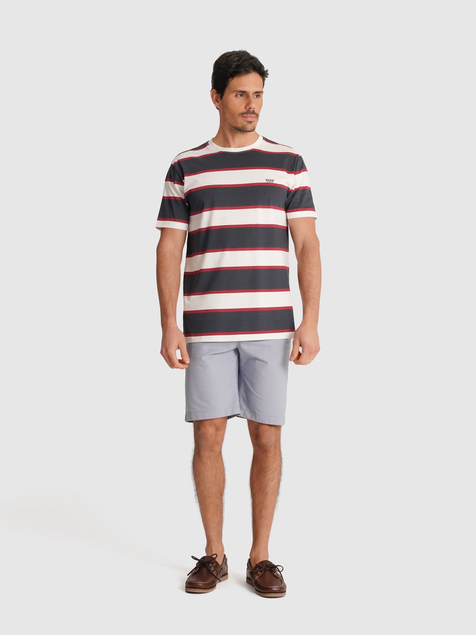 T-SHIRT AZUL MANGA CURTA REGULAR FIT MR. BLUE