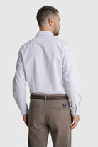 CAMISA ALGODÃO SLIM FIT AZUL LISA MR. BLUE