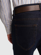 CALÇAS GANGA PRETAS REGULAR FIT MR. BLUE