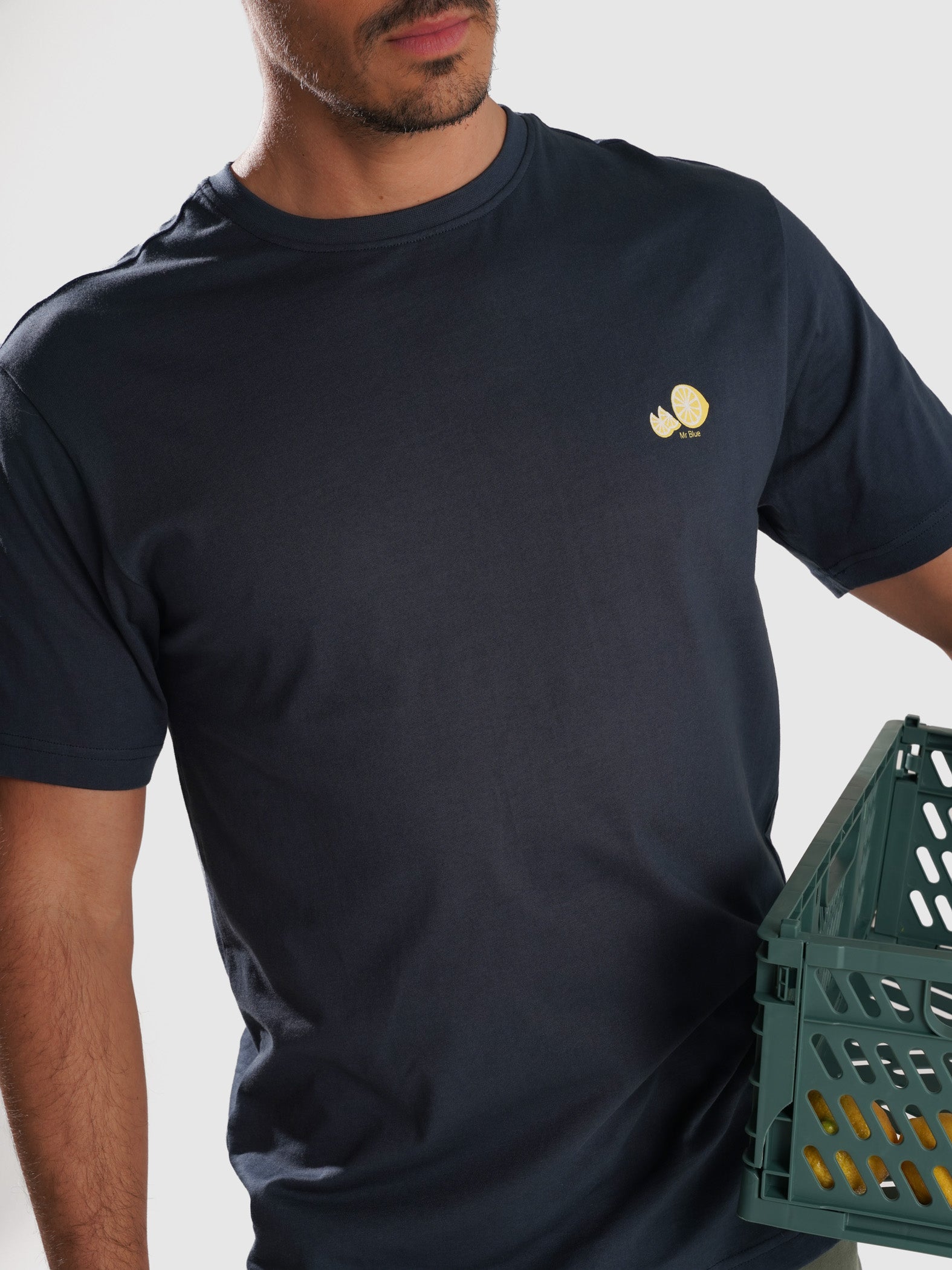T-SHIRT CRU MANGA CURTA REGULAR FIT MR. BLUE